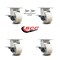 Service Caster 4 Inch Kingpinless Nylon Wheel Caster Brakes 2 Swivel Locks, 4PK SCC-KP30S420-NYR-SLB-BSL-2-SLB-2 - alternate 4